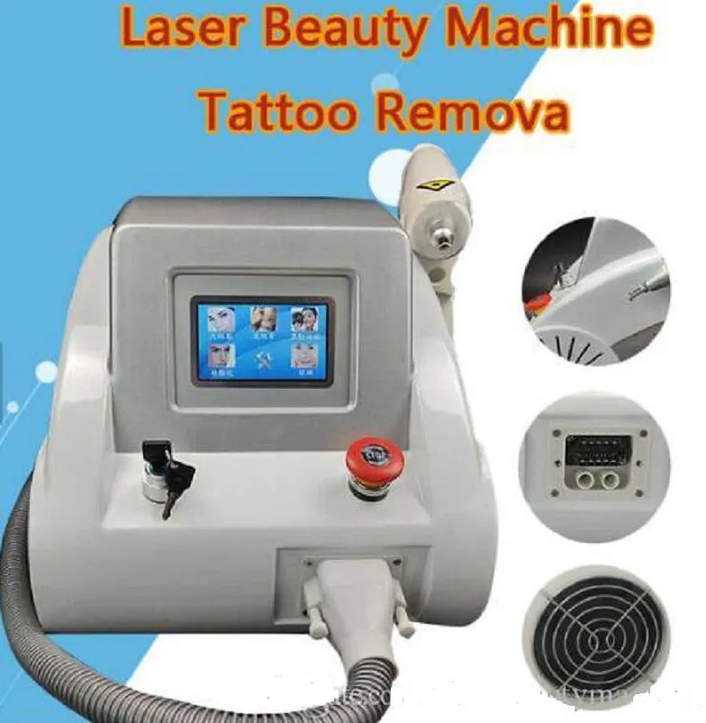 Professionell Q-Switch Picosecond Laser Tattoo Skin Rejuvenation Pigment Borttagning Acne Scar Spider Vein Ta bort kolskalning 532nm 1064NM 1320NM Sk￶nhetsmaskin