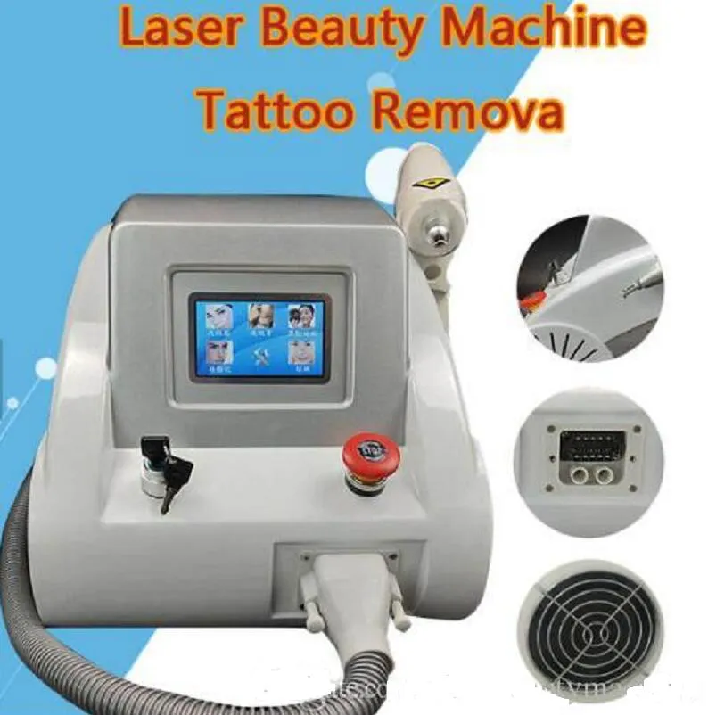 Ny Q-Switch Picosecond Laser Tattoo Skin Rejuvenation Pigment Borttagning Acne Scar Spider Vein Ta bort kolskalning 532nm 1064NM 1320NM Sk￶nhetsmaskin