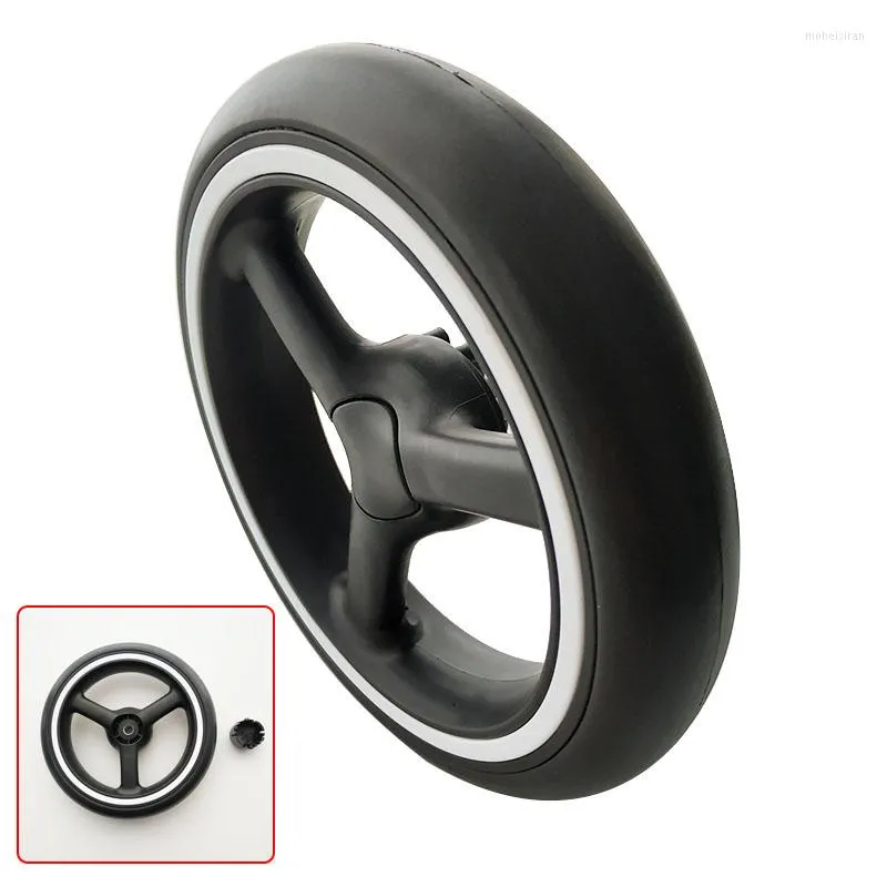 Stroller Parts 6.3Inch Back Wheels Compatible GB D639 Series Pushchair 16CM Outer Size 8mm Axle Aperture With PU Tyre No Bearings Type