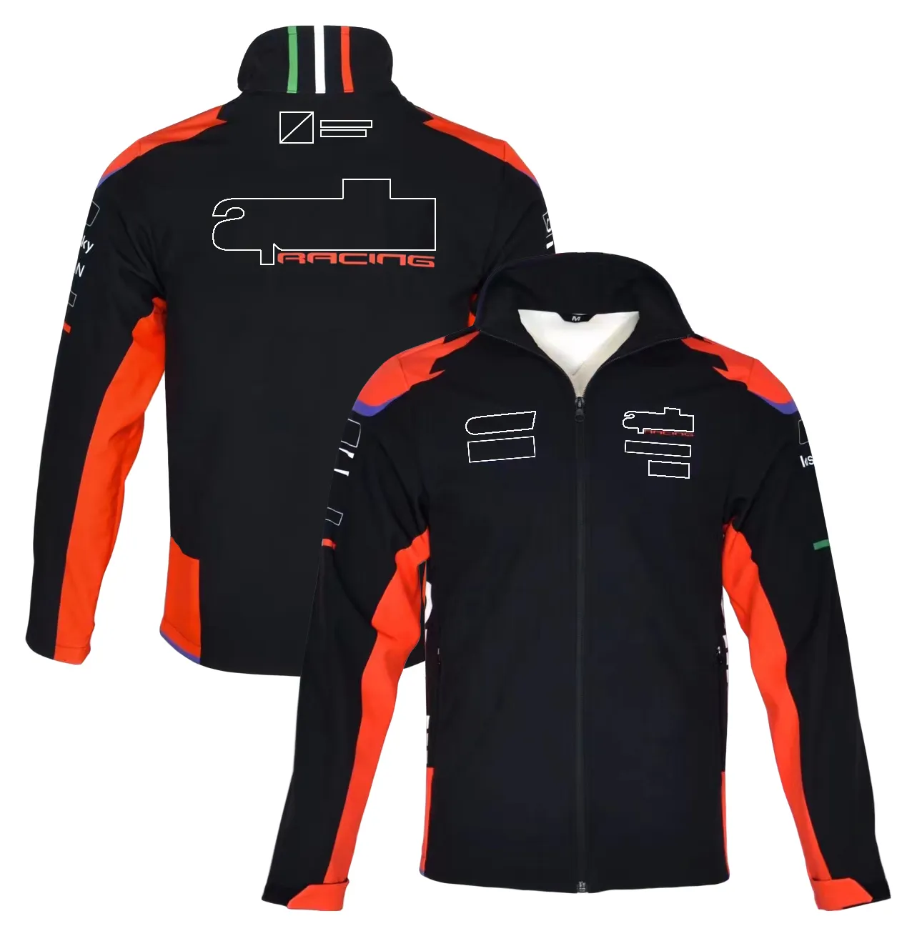 2022 new product MOTO Racing sweatshirt zipper soft shell stand-up collar casual motorcycle sweatshirt custom plus size