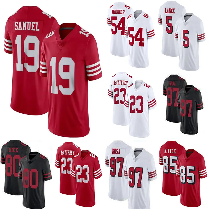 Brock Purdy Christian McCaffrey Deebo Samuel Custom Football Jerseys Talanoa Hufanga George Kittle Fred Warner Nick Bosa Kyle Juszczyk Brandon Aiyuk 4xl 5xl