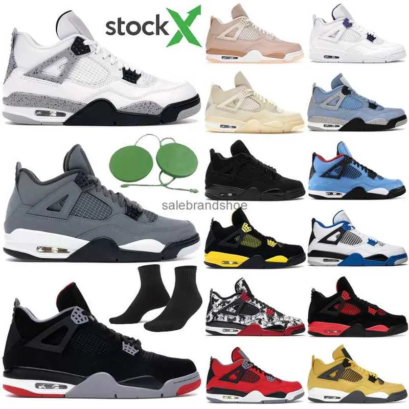 Jumpman 4 University Blue 4S 농구화 레트로 항해 흰색 오레오 검은 고양이 불 레드 맨 운동화 자란 천둥 SE 네온 소나무 녹색 금속