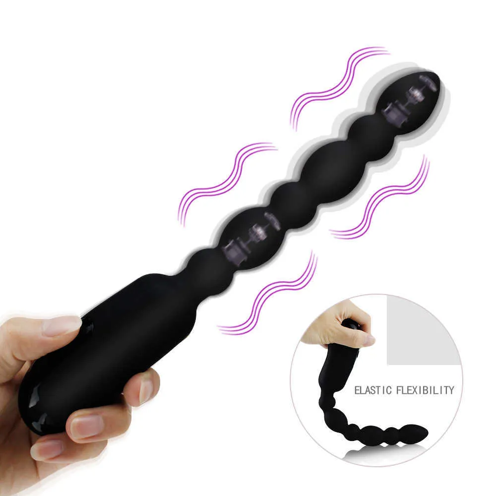 Sk￶nhetsartiklar silikon anal p￤rla plug vibrator onani unisexy stopper prostata massager dildo vuxna leksaker m￤n/kvinnor