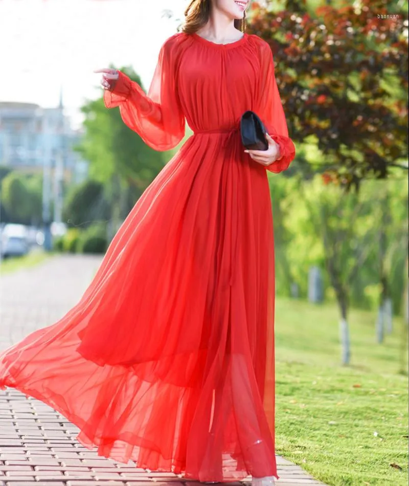 Ethnic Clothing Female Solid Pregnants Maternity Dress For Po Flowy Chiffon Loose Maxi Boho Dresses Beach Party Bridesmaid PLus Size