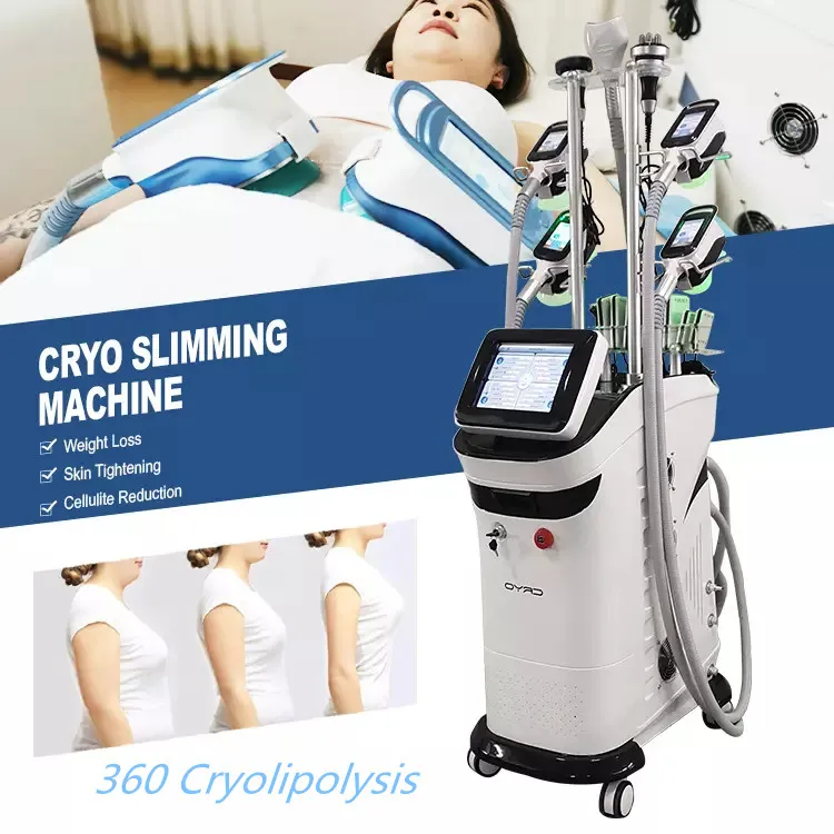 360 Cryolipolysis Congelamento del grasso Dimagrante Cavitazione RF Rimodellamento del corpo 5 IN 1 Lipo Laser Modellamento del corpo Lipolaser 360 Sistema di aspirazione del vuoto