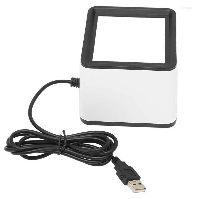 Desktop streckkodsscanner multifunktion Handsfree Wired USB Big Reader QR Screen Barcodes Scanning