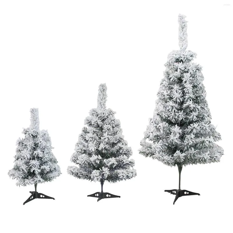 Christmas Decorations Desk Artificial Tree Snowy Downswept Po Prop Decor Flocked Xmas For Shopping Center Yard Office Home Entrance