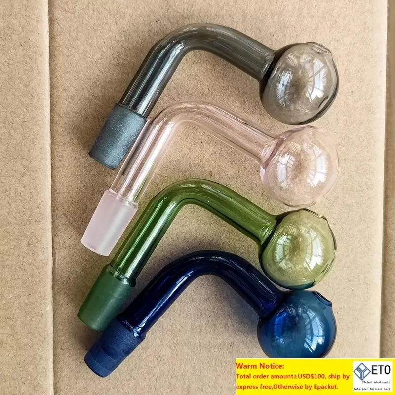 Joint mâle de 14 mm 3 cm Big Ball Tuyaux de brûleur à mazout Bol en verre Pyrex épais pour Dab Rig Eau Bubbler Bong Adaptateur Tabac pour fumer Transparent