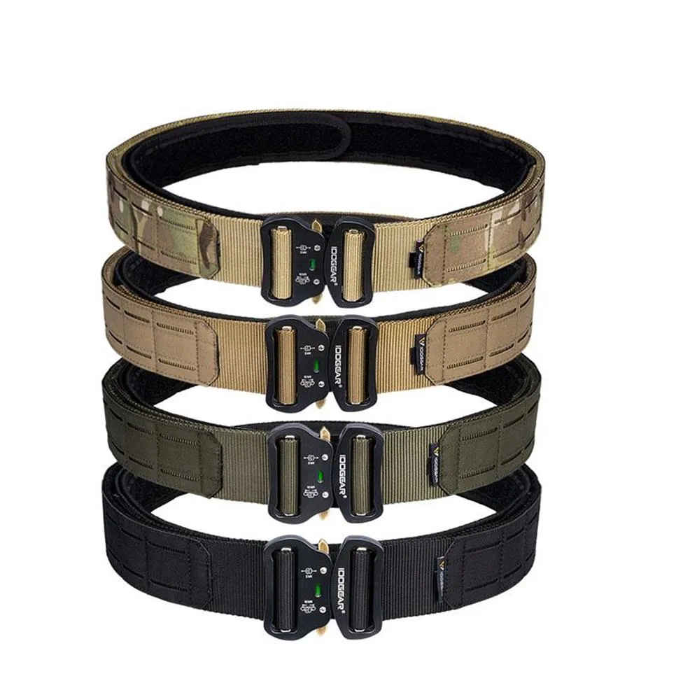 Soutien de taille CS extérieur 2 pouces ceinture tactique militaire armée découpé au Laser Combat intérieur extérieur Multicam MOLLE Waistbelt2927