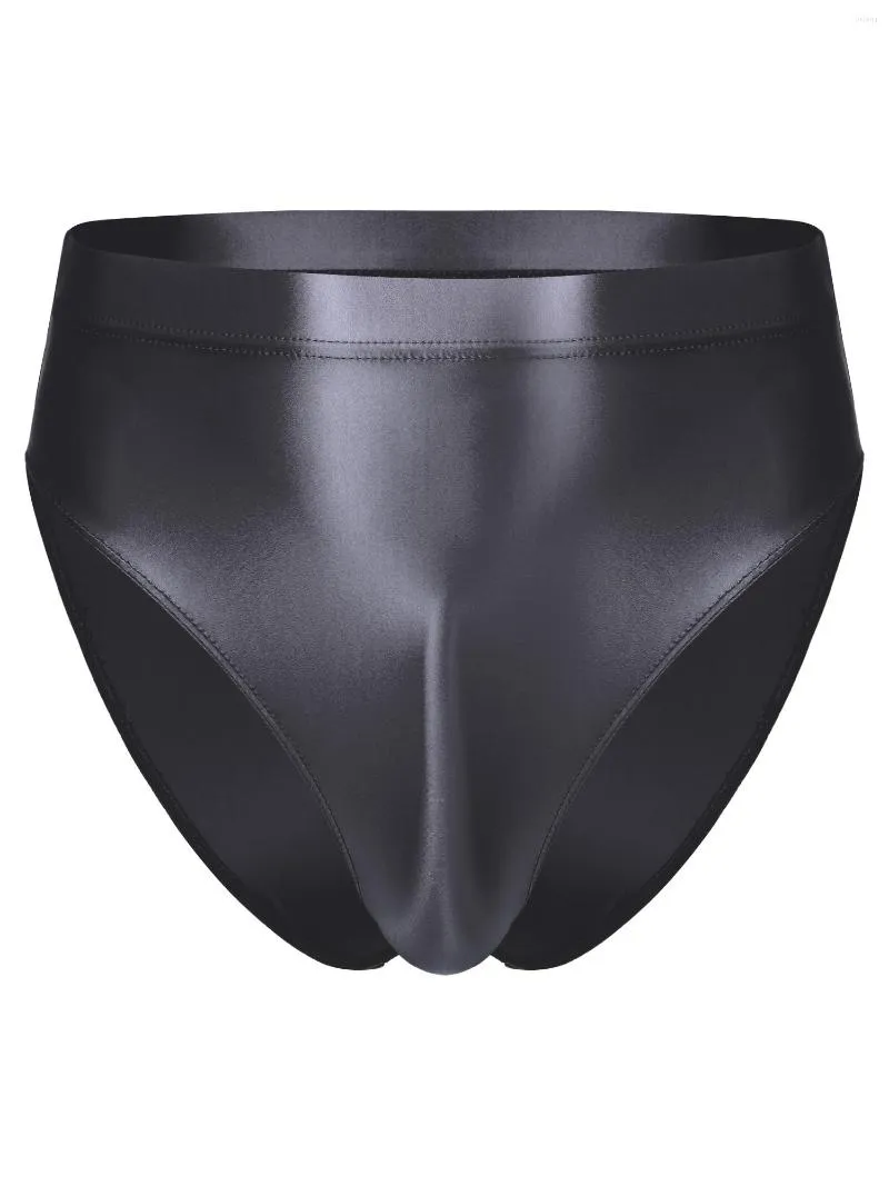 Men's Swimwear masculino Menino de banho Botivo de cintura alta Canda alta Piscina Bobagem solar Panties calcinha elástica da cintura