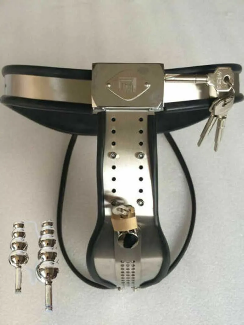 Itens de beleza y-tipo Y Bondage Belt Feminino de aço inoxidável com plugue de vagina Cabos duplos Dispositivo Brinquedos sexy da calça para mulheres BDSM