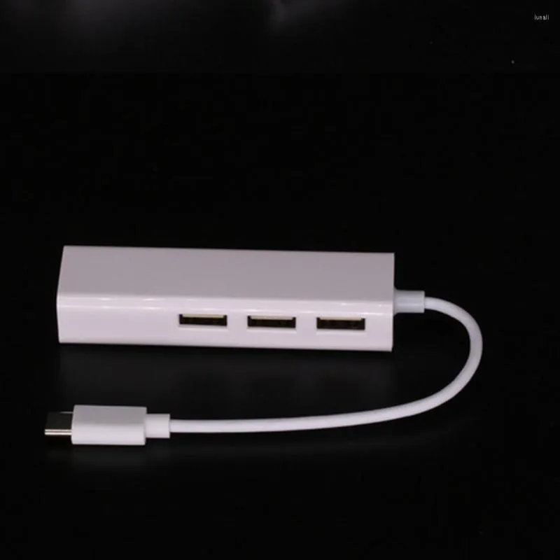 USB2.0 HUB RJ45 Ağ Kartı LAN Adaptörü USB, C Tipi C Ethernet Taşınabilir Dizüstü Bilgisayar Tableti