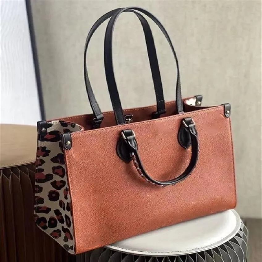 Classic high quality luxurys designers bag handbag Purse crafty onthego mono Large Capacity Simple shopping Flower Shoulder Bags C334T