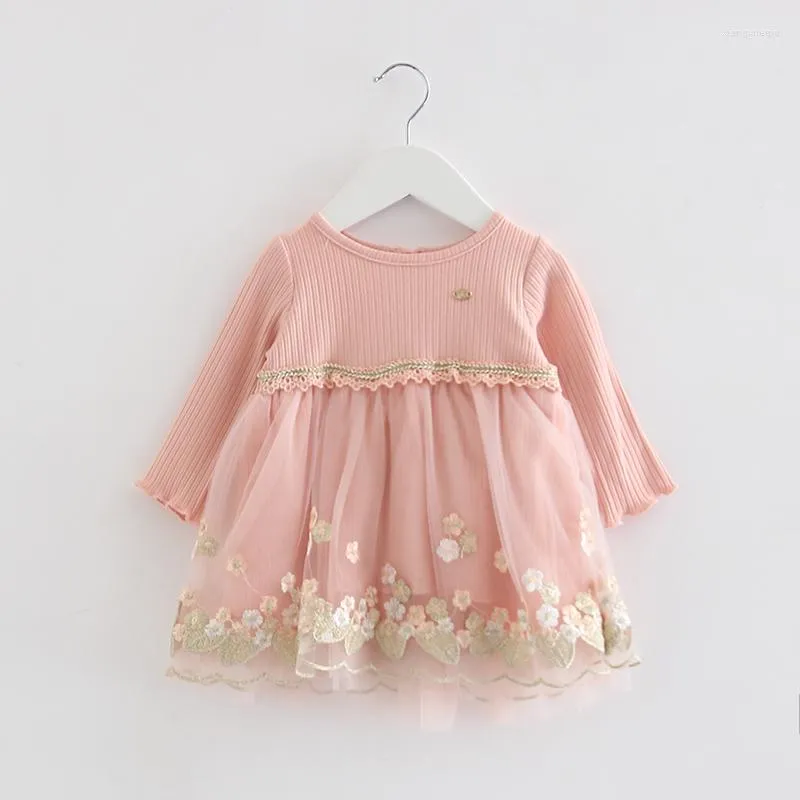 Girl Dresses bambine vestiti nati abiti da battesimo infantile per abbigliamento fiori di ricamo compleanno 0-2t