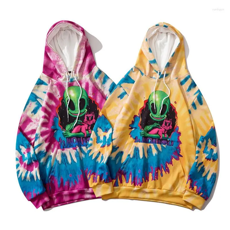 Erkek Hoodies Bahar Sonbahar Harajuku Çift Sevimli Karikatür Baskı Sweatshirt Hoodie Kore Moda Sokak Erkekler Pullover