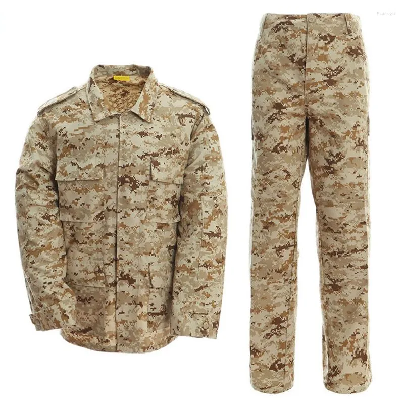 Tute da uomo Esercito da uomo Forze speciali Combattimento Cappotti Pant Set Uniforme militare Camouflage Abito tattico Militar Soldier Clothes