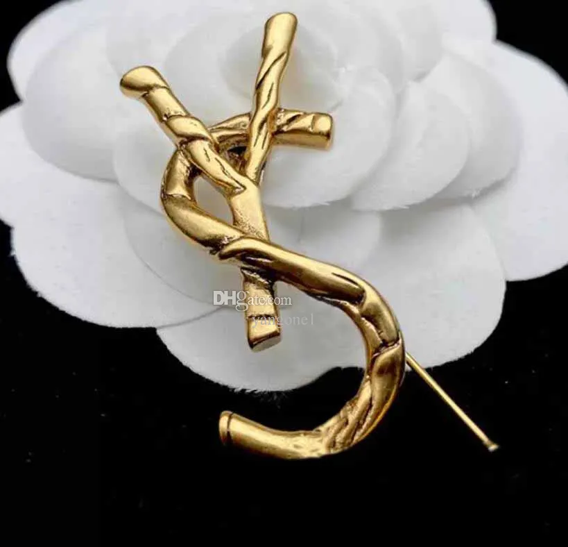 Charm Bamboo Texture Brooch Designer Letter Brooch Pins Luxury Fashion High-Quality Jewelry Women Men Unisex silver Gold Broochs wholesale