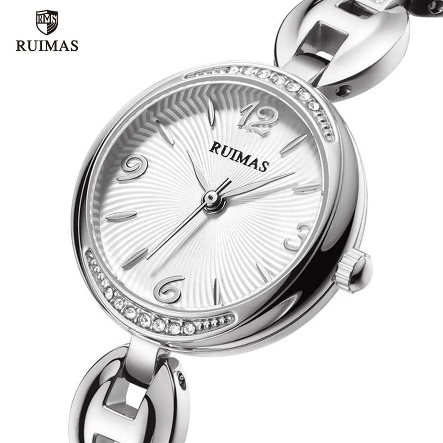 RUIMAS Luxury Quartz Watches Women Silver Bracelet Elegant Wristwatch Lady Woman Waterproof Analog Watch Relogios Feminino 5962026