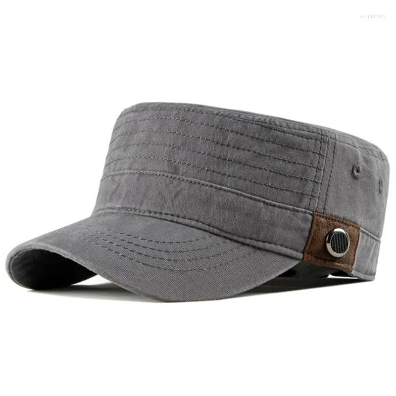 Berets xdanqinx snapback cap heren katoenen platte leger militaire hoeden mesh ademende sportkappen verstelbare maat mannen modemerk