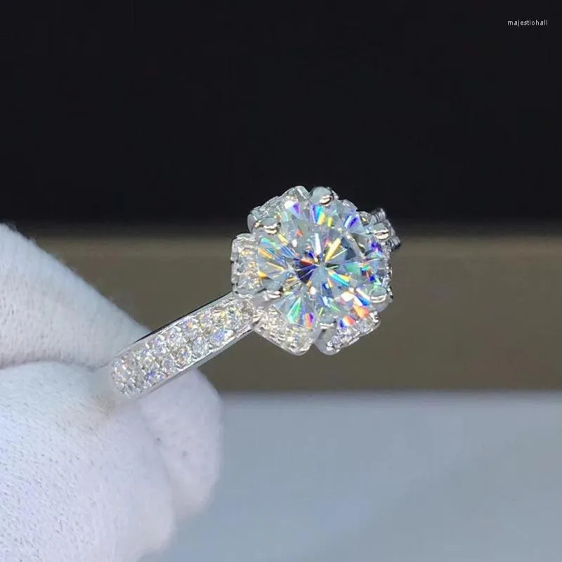 Anneaux de mariage romantique argent plaqué coeurs et flèches Zircon pour les femmes brillent CZ pierre incrustation bijoux de mode fête cadeau anneau