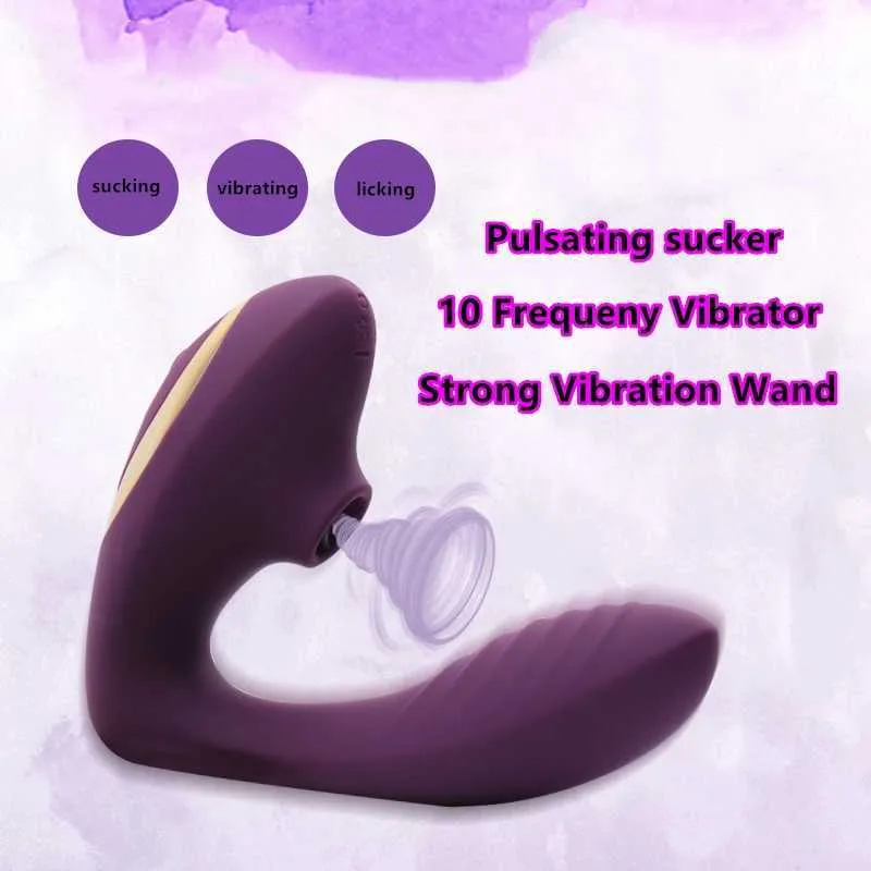 Beauty Items 10-Gang-Vibrations-G-Punkt-Vibrator, Erotik, starkes Saugen, Kugel, Klitoris, Höhepunkt, Sauger, pulsierender Zauberstab, Vagina-Massage, Penis-Eier