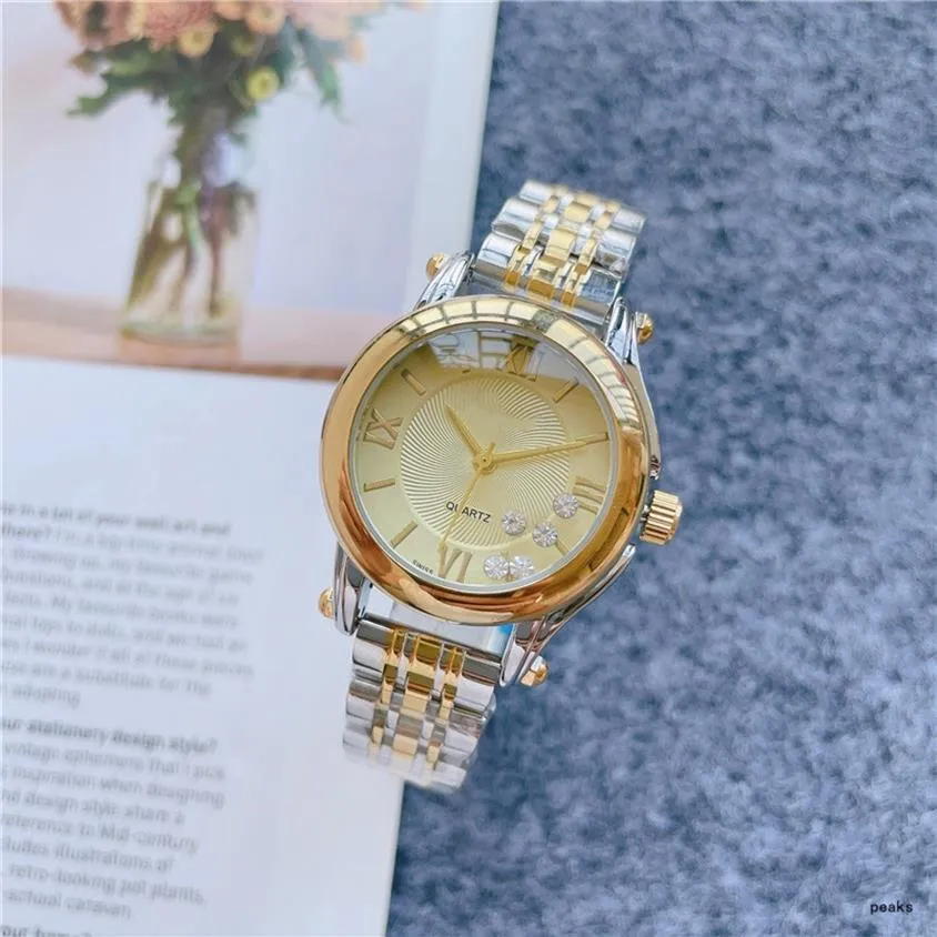 2021 Nieuwe drie steken luxe dames horloges 30 mm grootte kwarts horloge hoogwaardige topmerk klok stalen riem diamant dames fa225w