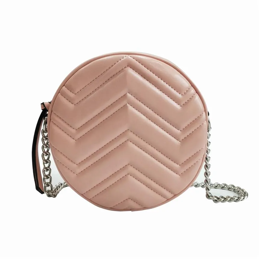 French Fashion Marmont Women Heart Pattern Axel crossbody Bag Silver Chain Handv￤skor Pl￥nbok Ladies Soho Bag Disco Messenger Bag243b
