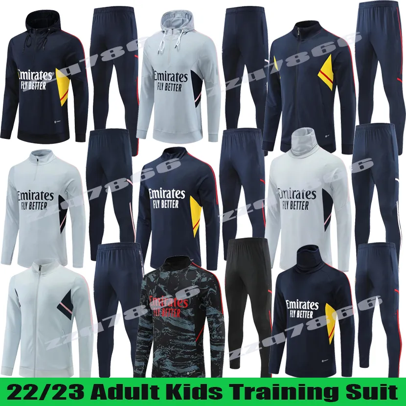 22 23 SAKA GABRIEL JESUS tracksuit soccer jerseys NWANERI SMITH ROWE THOMAS ZINCHENKO FABIO VIEIRA MARTINELLI football survetement adult kids Jacket TIERNEY