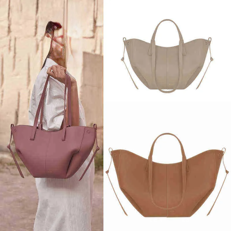 Pole pocket Sac à main en cuir véritable pour femme Sac à bandoulière de type seau de luxe France 220428