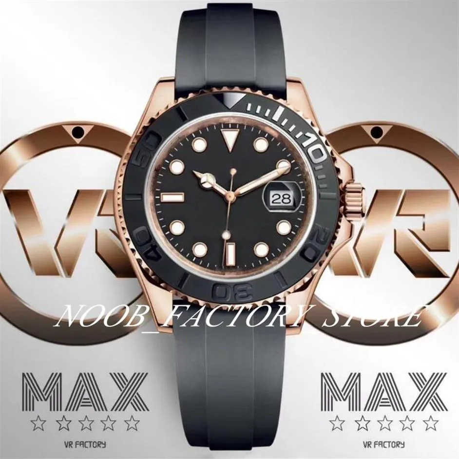 VR Factory Watch Men Super Version 40mm Rose Gold Sapphire Watches Mens Cal 3135 Automatic Movement 116655 Dive Rubber Strap 126665273G