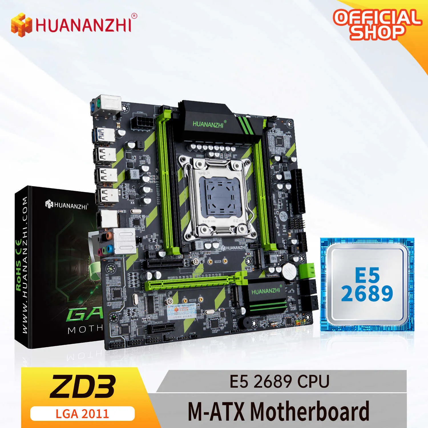 Motherboard Intel Xeon E5 2689 Lga 2011 HUANANZHI ZD3 LGA