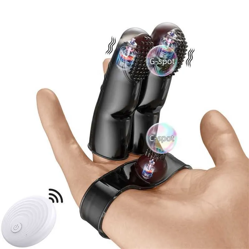 Sex Massager 10-frekvensfingervibrator Remote Control G-Spot Vagina Stimulator vuxen Produkt Kvinnlig Masturbator Erotiska leksaker f￶r par