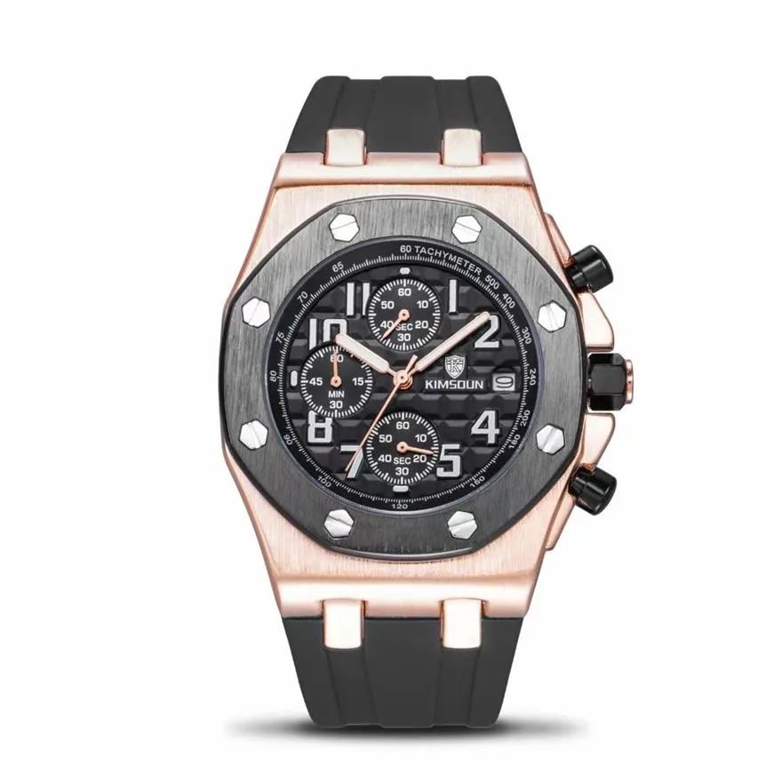 2021Luxury Vracht Populair nieuw product Kisdun Standaard Fashion Rubber Watch met luxe multifunctionele sport waterdichte LEI216M