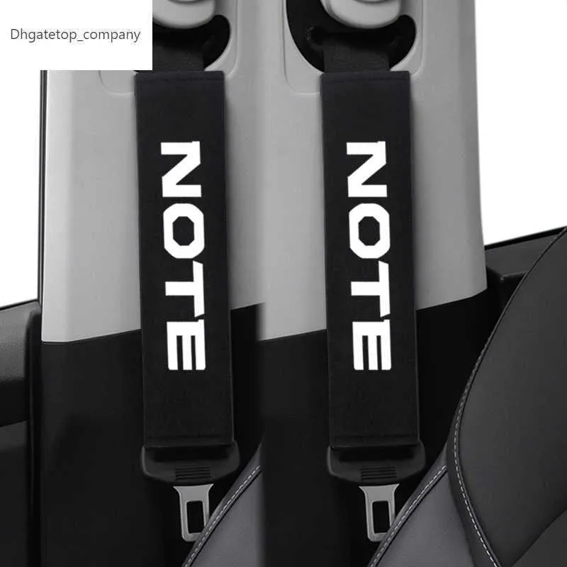 Almohadillas para cinturón de seguridad de coche, almohadilla para correa de hombro, funda de cojín para Nissan NOTE E11 E12, accesorios, 2 uds.