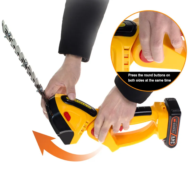 Cordless Grass Shear Weeding Machine Handheld Hedge Trimmer 2-in-1 Electric Hand Held Cutter 36V