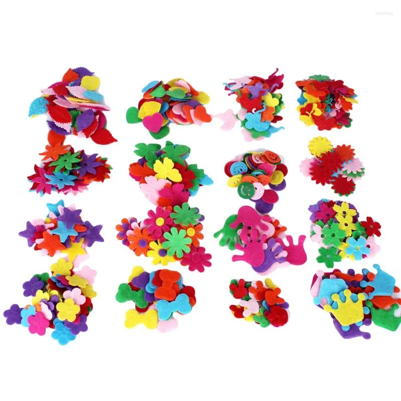 Decorative Flowers 200pcs Felt Fabric DIY Supplies For Sewing Crafts Clothes Decor