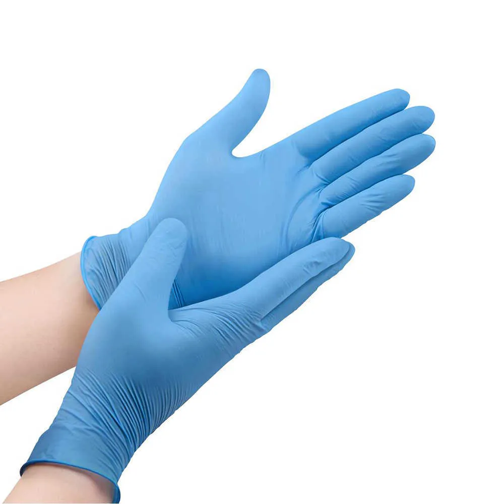 12pairs in factory Supply Titanfine Stock в США одноразовый синий экзамен нитриловые перчатки