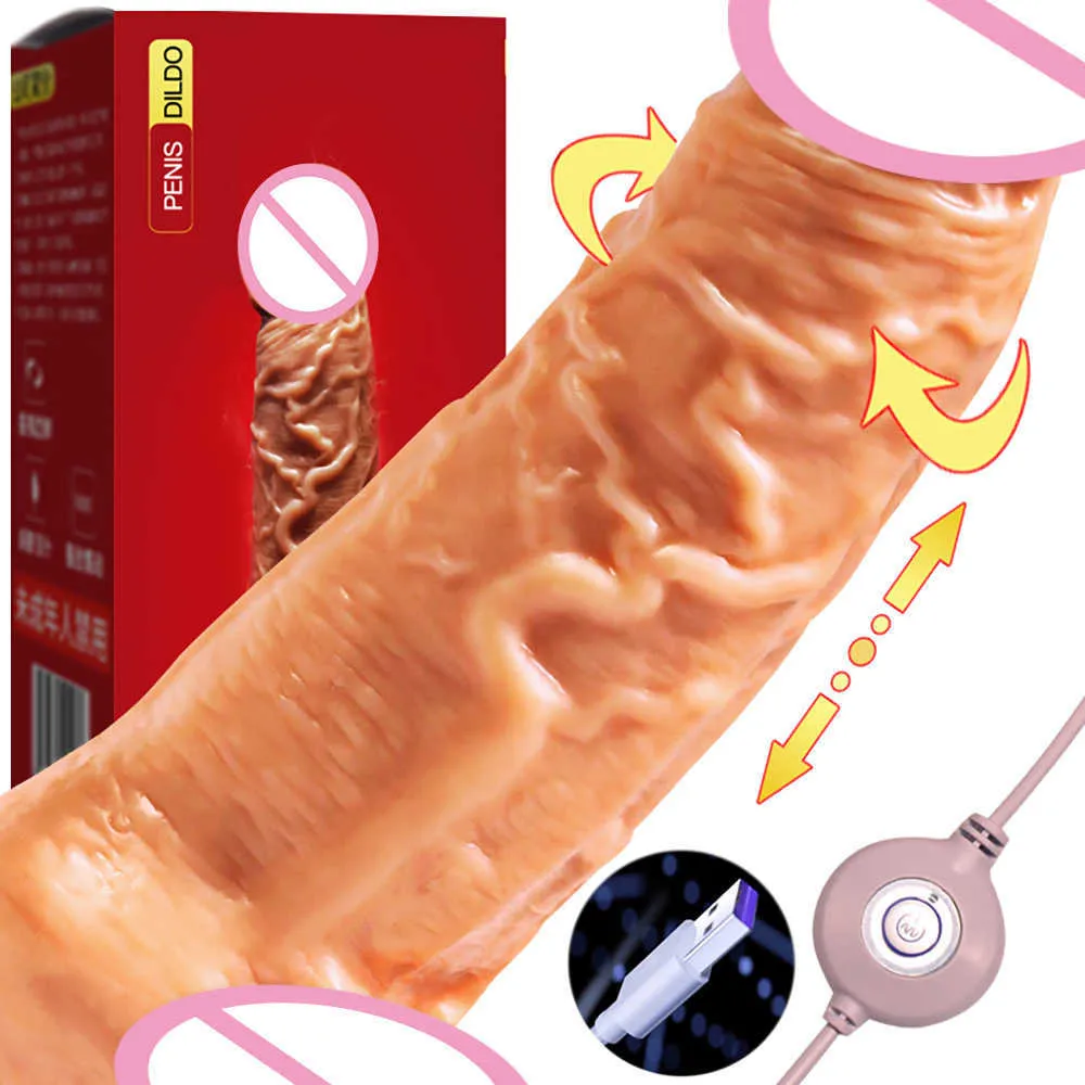 Güzellik ürünleri usb doğrudan şarj yapay penis gerçekçi büyük horoz teleskopik salıncak dick büyük penis vibratör seksi oyuncaklar dildos vibratörleri kadın için seksitoy