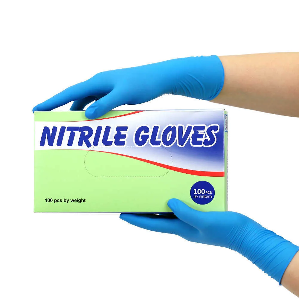 Guantes de trabajo de nitrilo de goma para el hogar de producción profesional de 24 piezas para limpieza