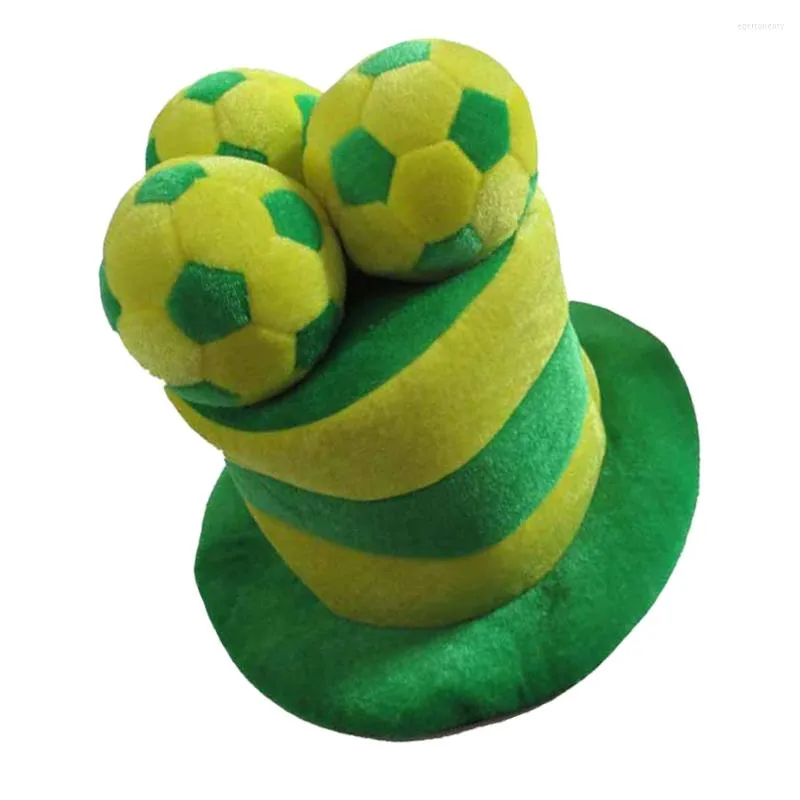 Berets Hat Party Cap Soccer Carnival Costume Brésil Footballclown Green Tall Men Femmes Cylindre Décoration Hatsbucket England