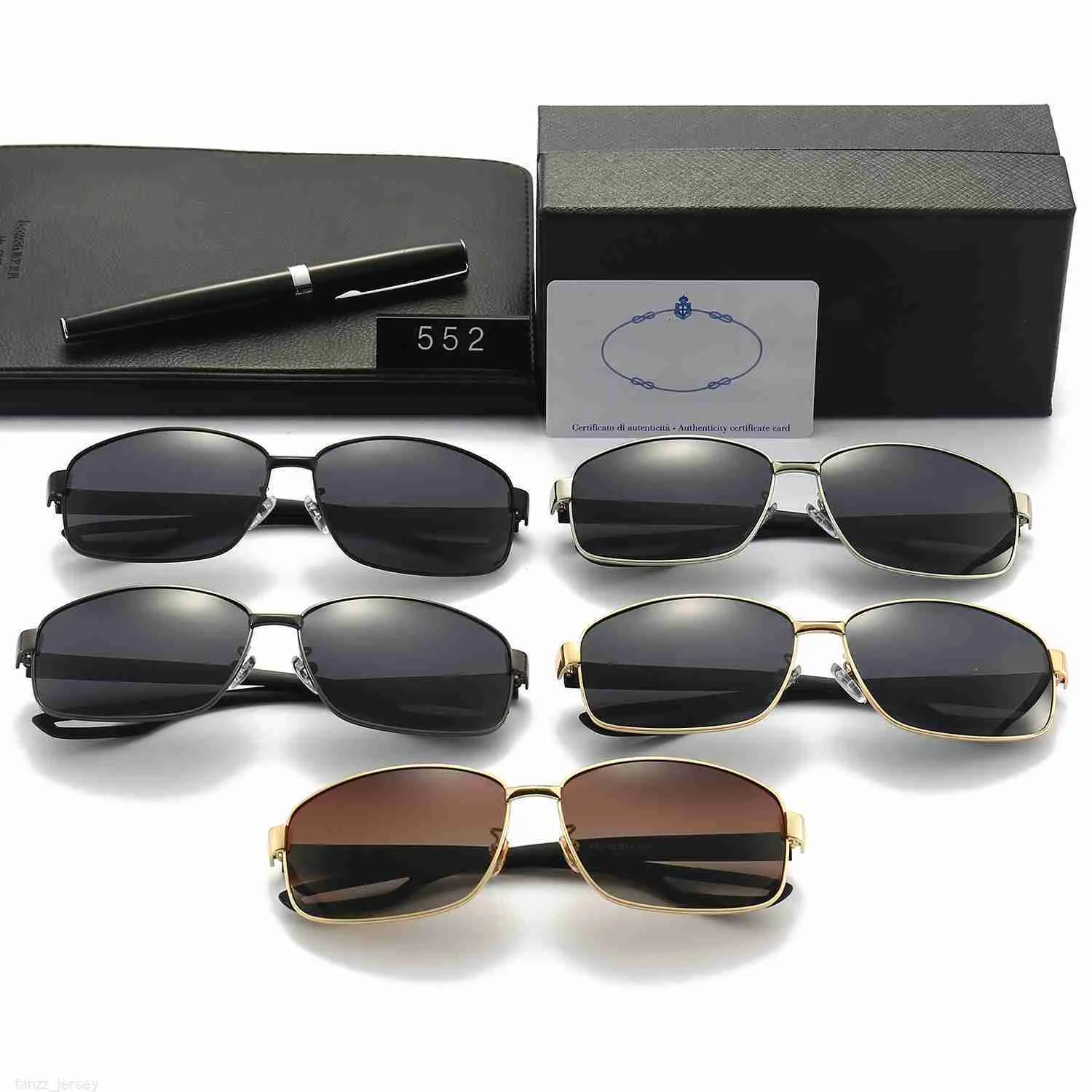 Óculos de sol de designer de luxo por atacado para homens Mulheres piloto de sol dos óculos de alta qualidade 2023 Moda clássica Acessórios oculares adumbrais