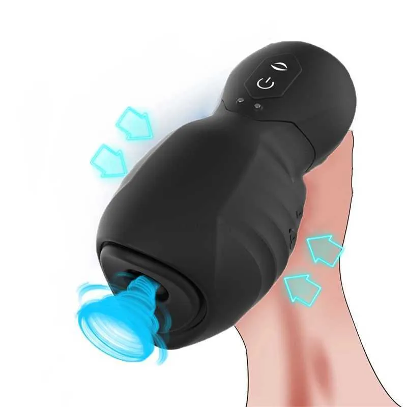 Sex massager Masturbator For Men Aircraft Cup Automatic Suck Machine Pocket Pusssy Toys Silicone Penis Vibrators Adult Blowjob Stimulator