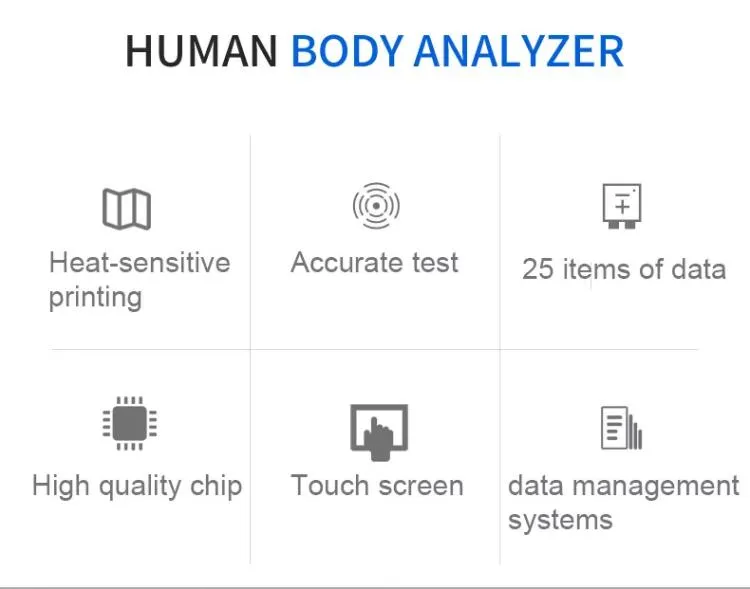 TEZEWA Professional Human Bio- Impedance System Composition Body Fat Analyzer Machine Analizador Corporal