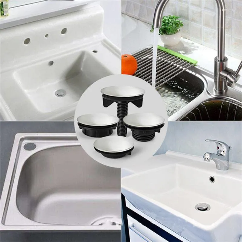 Kitchen Faucets 304 Stainless Steel Sink Hole Cover Faucet Tap Plate Stopper Blanking Metal Plug