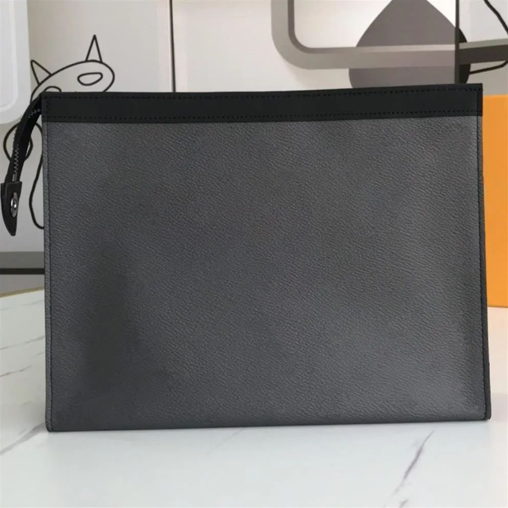 Klassische Leinwandkupplungsbeutel für Mann Blume lange Brieftaschen für Männer und Frauen echte Leder -Visitenkarte Halter Brieftasche mit Schachtel 26x20x52816