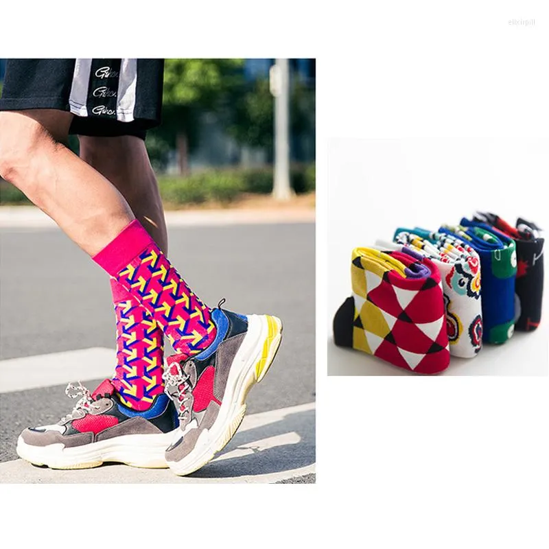 Herrensocken für Damen, bunt, Chili, Baumwolle, Neuheitssocke, lustig, für Männer, große Größe, Crew, männlich, 2 Paar, Drop #D