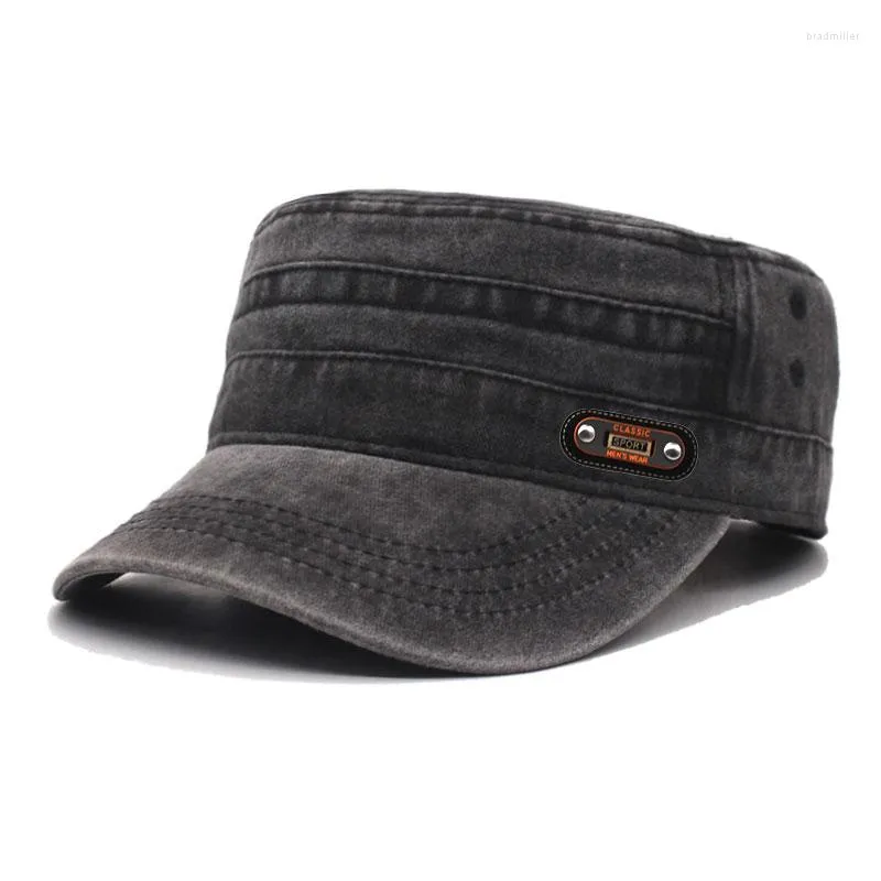 قبعات الكرة غير الرسمية للرجال البيسبول قبعة العسكرية القبعات الصيفية لنساء Casquette Bone Gorras Hombre Flat Top Hat