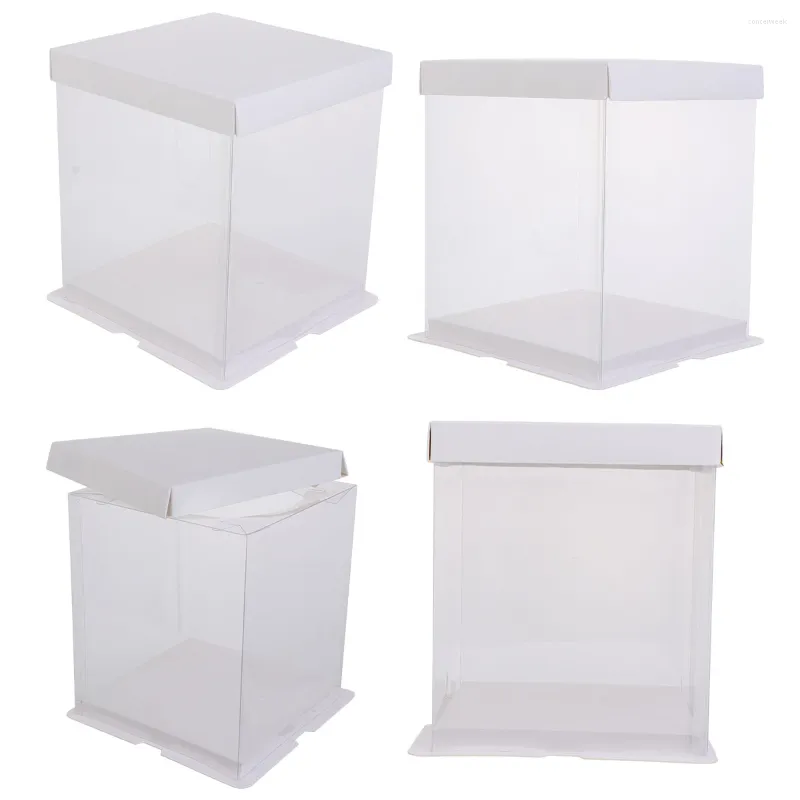 Gift Wrap Box Cake Cupcake Boxes Wedding Board Stor container tum TransparencyExtra 10 Individuell godisförpackning Favor Party