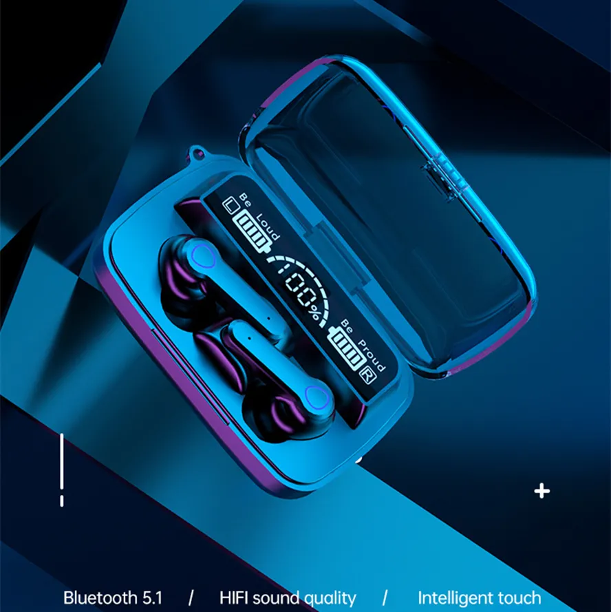 M19 ワイヤレスイヤホン TWSワイヤレスイヤホンM19パワーデジタルディスプレイBluetooth