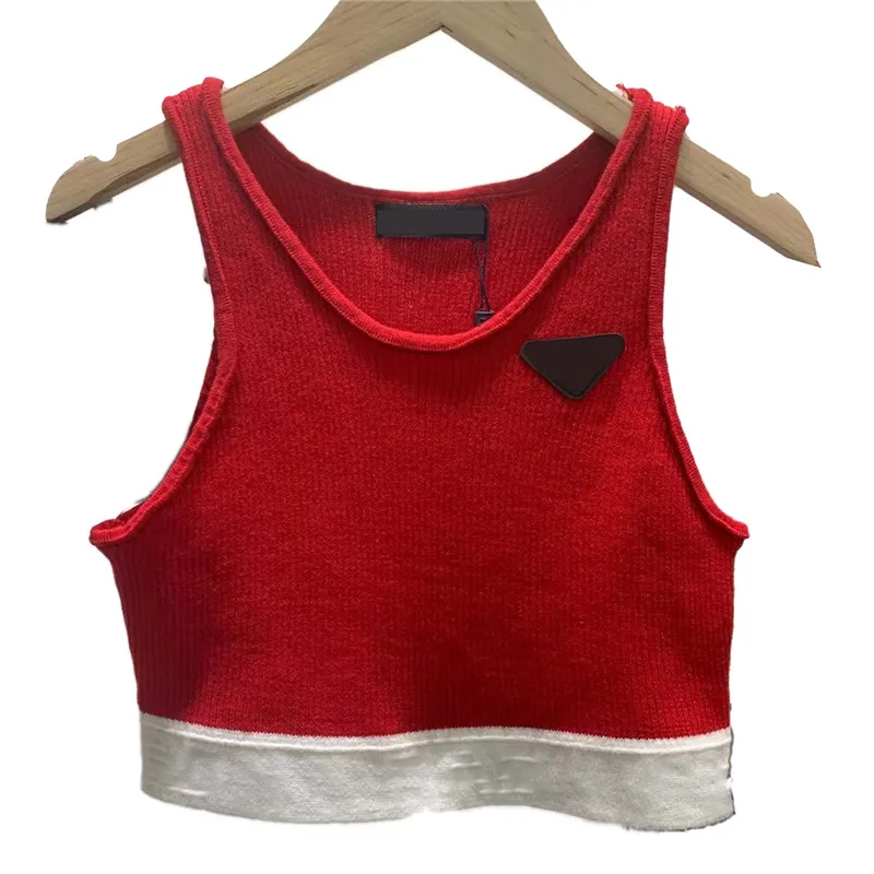 Sexy Cropped Womens Sweater Vest Knit Sleeveless Tank Top Street Style Knitted Camis